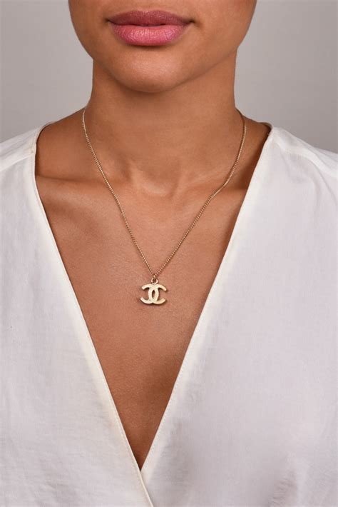 chanel cc enamel necklace|genuine chanel necklace.